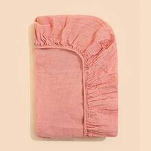 1pc Muslin Baby Crib Sheet Bedding Set, Breathable Unisex Infant Bed Mattress Cover, Super Soft Microfiber Standard Baby Crib/Mini Crib Mattress Protector - Multicolor - View 8