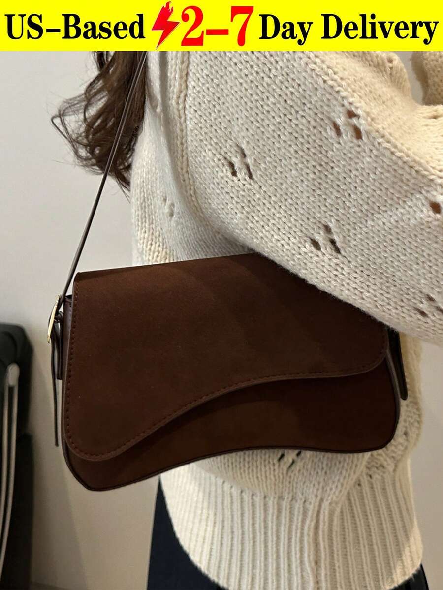 Solid Color PU Stylish And Versatile New Underarm Bag, Children's Single-Shoulder Bag, Versatile And Fashionable Bag. This Multi-Functional Single-Shoulder Bag Is Suitable For School And Daily Use, And Is Ideal For Students, Commuting, Outdoor Activities, Travel, Excursions, Holidays, And Parties. It Is Also An Ideal Gift For Friends, Fashion Party Enthusiasts, And Teachers. This Exquisite Bag Is Suitable For Girls, Parties, Music Festivals, Students, And Working Professionals, Making It A Perfect Gift. - 酒紅色 - 查看 1