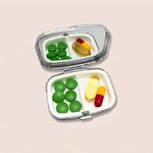 1pc Happy Valentine's Day Small Pill Box Ring Trinket Stash Organiser Medicine Vitamins Gum Tic Tacs Mint Metal Case Holder