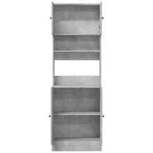 vidaXL Armario de cocina gris béton 60x50x180 cm ingeniería de madera - Gris - Ver 8