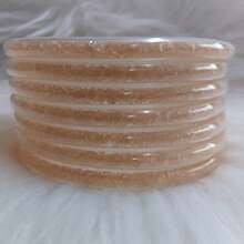 Pulseiras empilháveis de 7 peças com várias camadas, joias fofas com pedrinhas, perfeitas para aniversários e férias, diversas cores disponíveis. Pulseira de gelatina da moda para mulheres. - pedra de nascimento - Ver 9