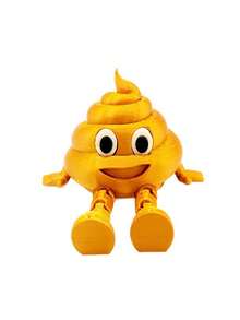 1pc Funny Poop Shaped Movable Joint Ornament, Novelty Toy Decor, Gag Gift
