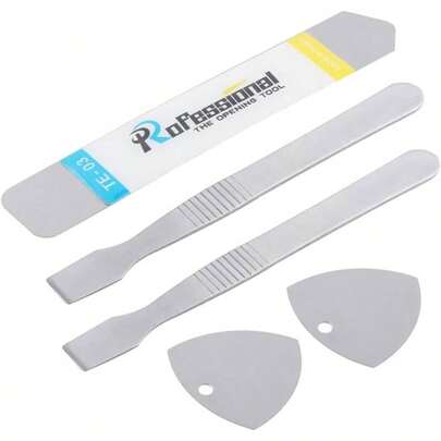 Kit de herramientas de reparación de pantallas con espátula, palanca plana y puntas de apertura de acero inoxidable para teléfonos y tabletas