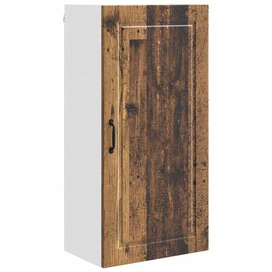 vidaXL Armoire de cuisine avec étagère Bois ancien 50 x 31 x 100 cm - Tabac - Voir 1