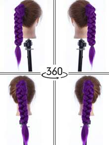 14英寸假发辫，扭鱼尾辫，低扎慵懒优雅发夹，油炸面团扭辫，长辫子，编发，假发辫，马尾辫