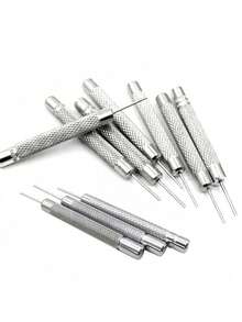 1/5/10pcs Stainless Steel Watch Repair Spring Bar Tool, Watchband Removal Tool, Suitable For Watch Maintenance And Repair, Watchband Buckle Pin Screwdriver, Used For Removing And Repairing Watch And Jewelry Bracelet Connecting Pins, 0.8mm Specification