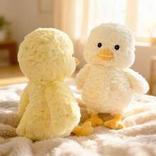 1个复活节礼物 柔软可爱的鸭子毛绒玩偶，蓬松卡通小鸭毛绒抱枕，沙发靠垫装饰，儿童生日礼物 - 彩色 - 查看 7