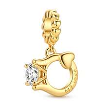 1 chiếc mặt dây chuyền hình động vật mạ vàng 18K hình chó, cá voi, pho mát, sách, nhà, biểu tượng vật dụng hàng ngày cho vòng tay hoặc dây chuyền 3mm, phụ kiện tuyệt vời để tự làm mặt dây chuyền hạt, thiết kế chi tiết tinh xảo, quà tặng vòng tay hàng ngày, trang sức lễ hội, trang sức thường ngày, bộ sưu tập trang sức - Vàng - Xem 18