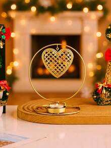 Elegant Gold Metal Lantern - Perfect For Home Decor, Family Gatherings, Birthday Parties And Holiday Celebrations. Star & Moon Lantern Decor, Ramadan Theme Gift, Graduation Gift, Tea Light Candle Holder Centerpiece, Luxury Gift Choice, Wedding Table Decoration, Restaurant Ambiance Creation, Housewarming Party Gift, Ideal Diwali Decoration And Christmas Party Supplies. - Multicolor - View 9