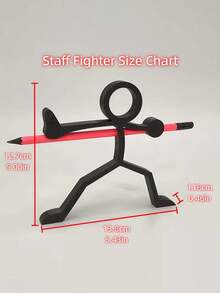 4 Types Of 3D Printed Stick Figure Pencil Holders, Including Pen Stands, Pen Containers, Desktop Ornaments, Study And Office Supplies, Stationery, And Desktop Sculptures. Gifts For Students, And For New Year - Multicolor - View 6