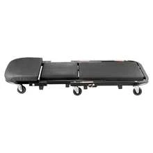 Pegable Z Garage Creeper,  40 in, 450 lbs, Capacidad de carga Rolling Folding Mechanic Creeper Stool, con 6 ruedas Bandeja de herramientas Marco de acero acolchado del asiento, Silla para sentarse o sentarse para la tienda de garaje o el hogar - 40 pulgadas - Ver 8