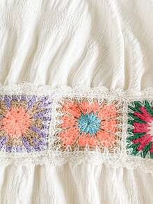 Young Girls Summer New Spaghetti Strap Chiffon Layered Ruffle Casual Dress, Suitable For Vacation And Beach - Apricot - View 5