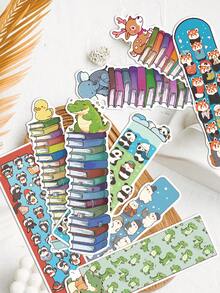 30 Buah Pembatas Buku Hewan Menggemaskan dengan Desain Kreatif dan Lucu, Pembatas Buku Kertas, Penanda Bacaan yang Menyenangkan dan Dipersonalisasi, Pembatas Buku Dekoratif, Sempurna untuk Pecinta Buku - Perlengkapan Kantor - Hadiah Lucu - MultiWarna - View 1