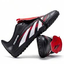 Men's Football Shoes With Enhanced Shock Absorption, Made Of Wear-Resistant Rubber To Optimize Traction And Stability, Suitable For Both Men And Women - Black - View 4