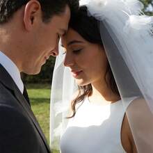 Velos de novia de tul, elegantes velos de novia decorados con flores para compromisos, propuestas y ocasiones especiales. - Blanco - Ver 5