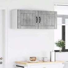 vidaXL Armario de cocina 2 unidades gris béton 50 x 31 x 40 cm - Gris - Ver 4