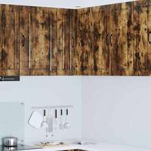 vidaXL Armoire de cuisine Chêne fumé 57 x 57 x 80 cm Bois d'ingénierie - Tabac - Voir 2