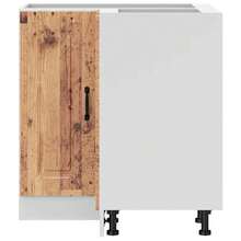 vidaXL Armoire d'angle de cuisine Kalmar vieux bois bois d'ingénierie - Tabac - Voir 4