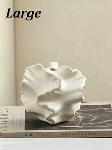 1pc Creative Abstract Vase Home Decor, White Floral Rattan Vase, Minimalist Boho Nordic Style, Suitable For Modern Farmhouse Decor, Living Room, Kitchen, Bedroom, Dining Table, Etc. - Multicolor - View 12