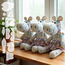 12pcs/Set Hippo Making PET Sewing Template DIY Hippo-Shaped Quilting Template Handcrafted Sewing Tool Template Handmade Decorations Birthday Holiday Gifts, Includes English Making Instructions, Ideal For Crafting Enthusiasts - Transparent - View 9