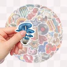 SCXXBSW 50 piezas Pegatinas Retro Y2K, Pegatinas de Dibujos Animados Lindas, Adecuadas para Uso DIY en Patinetas, Botellas de Agua, Portátiles y Teléfonos - Multicolor - Ver 5