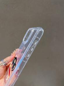 Paul Frank Licensed Transparent Airbag Phone Case, Full Coverage Shockproof Camera Protection, Big Head Monkey Sunglasses Star Pattern, New Suitable For IPhone13/14/15/16/17 Pro Max Phone Protective Cover - Multicolor - View 2