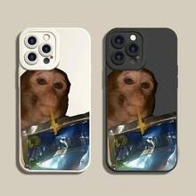 Cute Monkey Pattern Phone Case,TPU Soft Silicone,Fully Protected And Shockproof For IPhone 17 16 15 15Pro Max 14 14Pro 13 12 11 X 16promax Funny Clown Men,Suitable For IPhone17 Air - 藍色 - 查看 5
