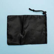 1/3PCS Drawstring Storage Ditty Bags Electronic Accessories Storage Pouch For Travel & Outdoor Activity - Black - View 7
