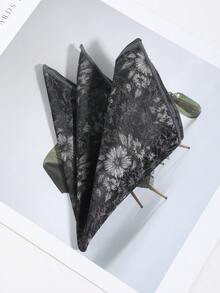 1 pezzo Fazzoletto da taschino quadrato da uomo con motivo floreale, comodo e versatile per feste, banchetti, uso quotidiano, accessori, festival, regalo di laurea, accessori - Multicolore - Visualizzare 6