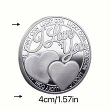 浪漫幸运爱情币，爱情纪念币，我爱你奖章 - 金银爱情币收藏品，情人节和生日的完美选择，情人节，硬币，纪念币。 - 彩色 - 查看 4