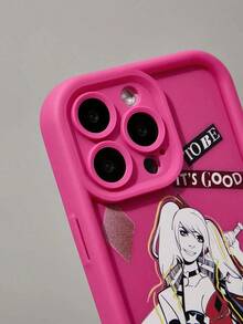 Funda de teléfono plateada con figura de Marilyn X y estampado floral, compatible con - Rojo - Ver 7