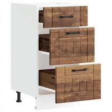 vidaXL Armadio da cucina Lucca vieux bois bois ingénierie - Castano - Visualizzare 5