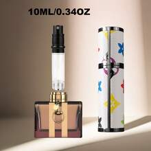 高级合金香水补充瓶，底部注油设计，优雅旅行喷雾器，奢华便携喷雾器，防漏香水盒