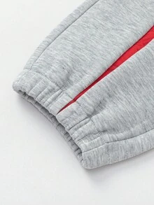 Balabala Ultraman Boys Jogger Pants, Kids Licensed IP Sweatpants With Elastic Cuffs, Spring 2026 - Light Gray - View 6
