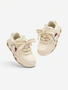 Balabala Sanrio Girls Sneakers, Kids Casual Skate Shoes, Soft & Comfortable Fit, Spring Fall 2026 - Off-white - View 4