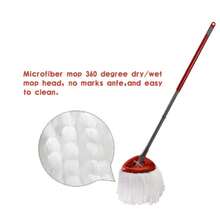 3 Pack Spin Mop Refill - Replacement Head Compatible With O Cedar, Microfiber Spin Mop Refills,Clean The Floor. Easy Floor Cleaning Mop Head Replacement - Bonison - 白色 - 查看 9