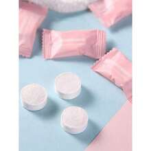 50pcs Disposable Compressed Towels, Portable Travel Non-Woven Face Towels, Water-Activated Wet Wipes, Disposable Facial Cleansing Cloths, Coin-Sized Travel And Outdoor Tissues, Candy-Colored Squares, Suitable For Travel, Hotels, Camping, Vacations, Skincare, Living Rooms, Home, Bedrooms, Bathroom Decor, Travel Essentials, Weddings, Parties, And Other Occasions - Hồng - Xem 7