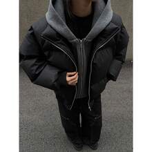 Casacos esportivos masculinos de inverno - Preto - Ver 1