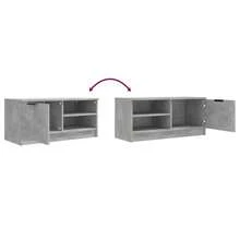 vidaXL Mobili TV 2 pz Grigio cemento 80x35x36,5 cm Legno d'ingénierie - Grigio - Visualizzare 9