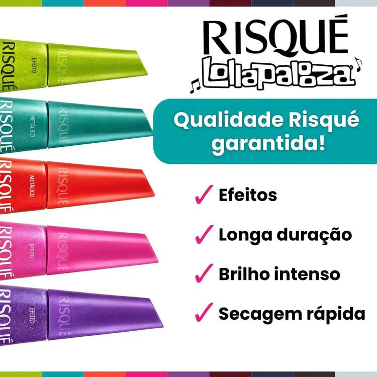 Risqué Lollapalooza Nail Polish Kit, 3 Colors, New Risqué Nail Polish Collection, Wholesale - 2 Màu sắc - Xem 3