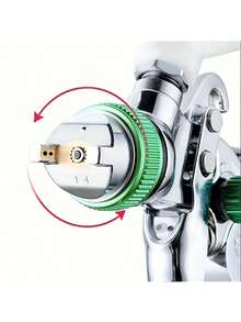 Professional HVLP Spray Gun Kit, Equipped With 1.4/1.7/2.0mm Nozzles, High Flow Fine Spray Gravity Feed Spray Gun, Suitable For DIY Auto/Furniture/Fence/Wall Painting - Multicolor - View 4