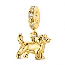 1 chiếc mặt dây chuyền hình động vật mạ vàng 18K hình chó, cá voi, pho mát, sách, nhà, biểu tượng vật dụng hàng ngày cho vòng tay hoặc dây chuyền 3mm, phụ kiện tuyệt vời để tự làm mặt dây chuyền hạt, thiết kế chi tiết tinh xảo, quà tặng vòng tay hàng ngày, trang sức lễ hội, trang sức thường ngày, bộ sưu tập trang sức - Vàng - Xem 14