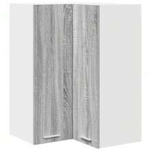 vidaXL Armoire suspendue Gris Sonoma et Blanc 57 x 57 x 80 cm - Gris - Voir 1