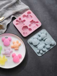 1/2个椭圆形硅胶模具 - 双腔按摩皂模具，适用于手工皂制作 - 易于脱模，柔韧性好，可用于制作创意手工皂，也适合作为结婚礼物