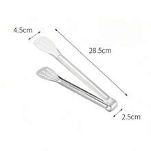 1个不锈钢漏勺，厨房用具，带孔设计，方便沥水和涂抹酱汁，边缘光滑，适用于开胃菜、烧烤、沙拉，是餐厅和户外露营的理想厨房工具。 - 鋼色 - 查看 5