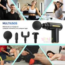 Pistola De Fascia FríA Y Caliente, Mini Pistola EléCtrica De Fitness Para Fascia Cervical, Masajeador De RelajacióN, Relajante Muscular, PequeñA Pistola De Fascia Silenciosa Recargable, Masajeador EléCtrico Para RelajacióN Muscular, 5 Ajustes De Equipo, 4 Accesorios Para Cabezales De Masaje, Regalos Adecuados, Padres, Amigos, Amantes, Regalos NavideñOs, Regalos De CumpleañOs - Negro - Ver 7