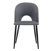 Dining Chair (2 Pcs), Upholstered Designer Chair With Backrest, Velvet Seat, Metal Frame, Adjustable Feet, Diamond Pattern On The Back, Grey - 灰色1 - 查看 6