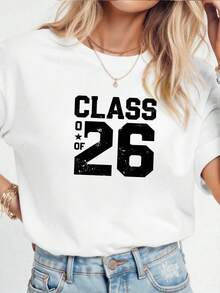 Graduation T-Shirt Class Of 2026, Fun Gift For Senior Students-1 - White 5 - View 2
