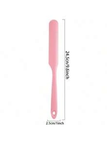 Silicone Jar Scraper Spatulas, Heat Resistant Cake Cream Peanut Butter Spatulas Mixing Batter Scraper, Nonstick Bread Spatula Rubber Kitchen Jar Blenders Scraper Long - Multicolor - View 6