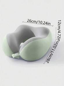 Gối kê cổ hình chữ U bằng mút hoạt tính mới năm 2026 kèm túi đựng, gối du lịch di động với khả năng đàn hồi chậm, vỏ có thể tháo rời và giặt được, thích hợp cho máy bay, văn phòng, ngủ trưa và du lịch, gối kê cổ hình chữ U bằng mút hoạt tính di động kèm túi đựng, gối kê cổ hình chữ U bằng mút hoạt tính du lịch kèm túi đựng. - Nhiều màu - Xem 3